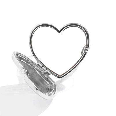 Personalized Heart Locket Ring