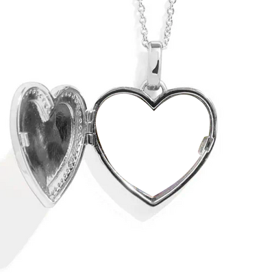Personalized Heart Locket Necklace
