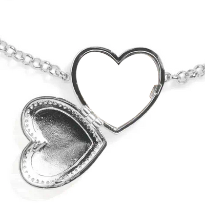 Personalized Heart Locket Bracelet