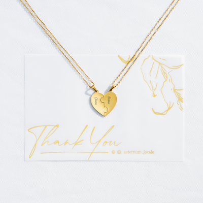 AETERNUM™ Personalized Heart Puzzle Necklace