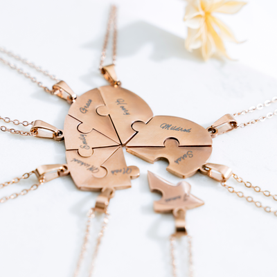 AETERNUM™ Personalized Heart Puzzle Necklace