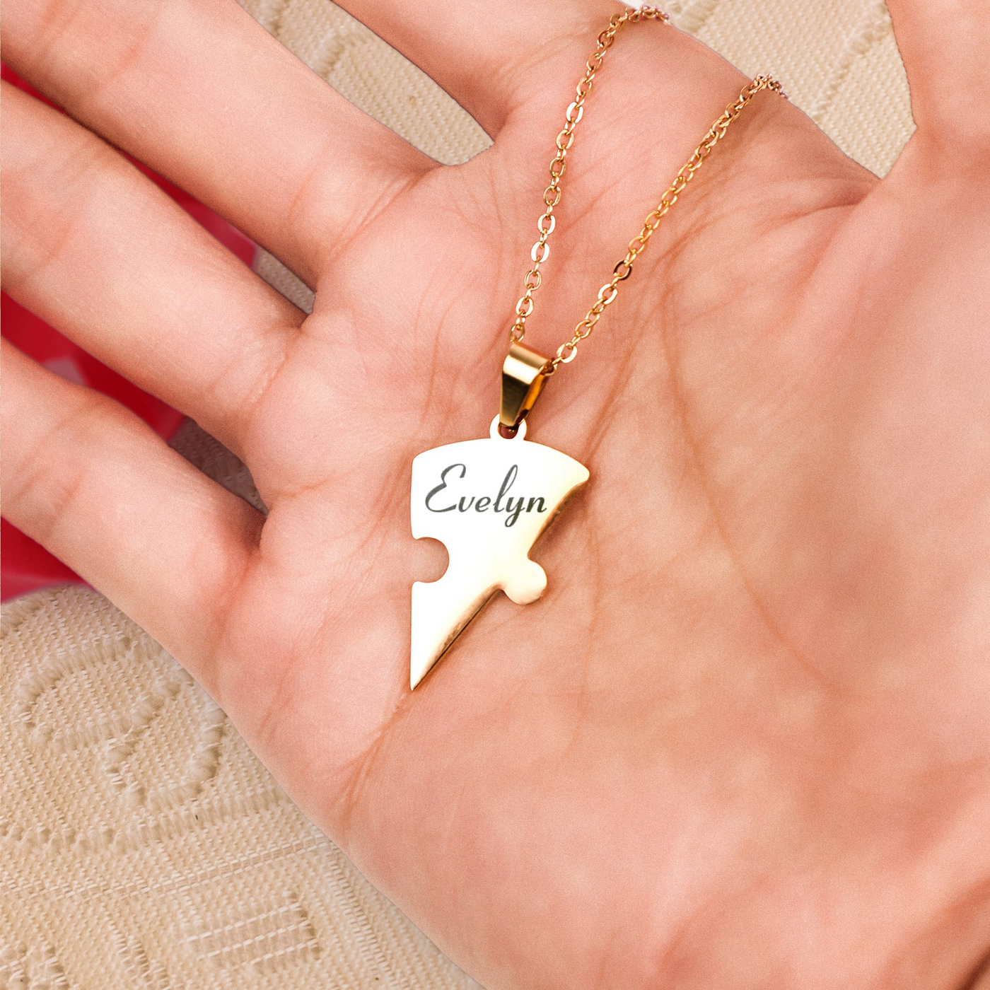 AETERNUM™ Personalized Heart Puzzle Necklace